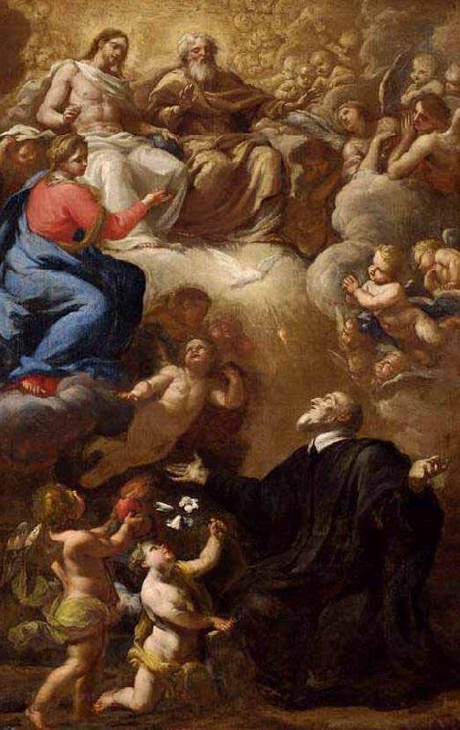 Giuseppe Passeri Vision of St Philip Neri oil painting image